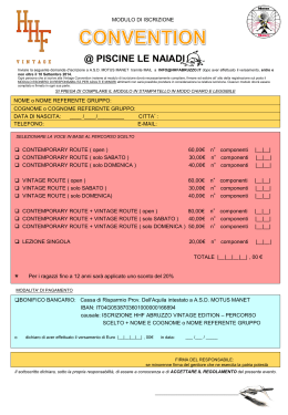Scarica modulo iscrizione