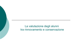 La valutazione degli alunni tra innovazione e