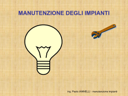 Manutenzione degli impianti elettrici