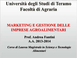 Introduzione e strategie - Universit&agrave; degli Studi di Teramo