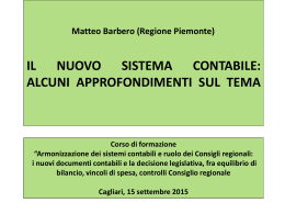 IL PROCESSO DI ARMONIZZAZIONE DEL BILANCIO DEGLI ENTI
