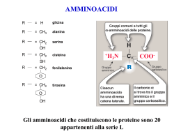 Amminoacidi e proteine