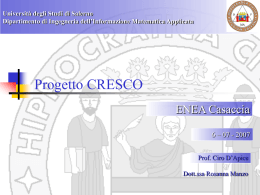 Universit&agrave; degli Studi di Salerno Dipartimento di - Cresco