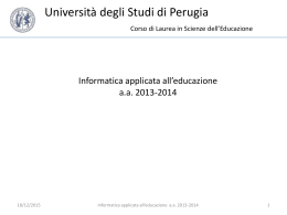Universit&agrave; degli Studi di Perugia
