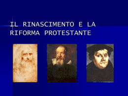 la riforma protestante - Liceo Scientifico Mariano IV d`Arborea Oristano