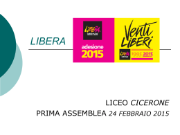 Materiali per la riunione del 24.2.2015