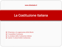 La Costituzione italiana
