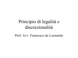 06 principio di legalità e discrezionalità