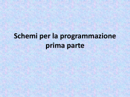 Schemi per la programmazione