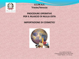importazione di prodotti cosmetici