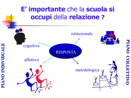 Relazione e professionalità docente