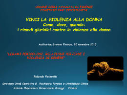 Legami pericolosi, relazioni perverse e violenza di genere