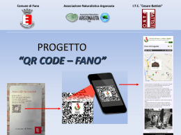 Progetto QR Code Fano