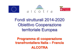 Programma ALCOTRA 2014 2020