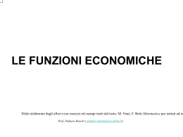 Funzioni economiche (slide ppt)