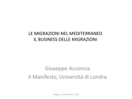 Il business delle migrazioni