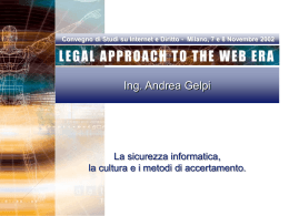 Legal Approach to the Web Era 2002