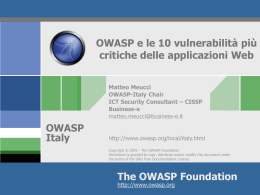 Computer Crime – Milano, 18 Mag 05 OWASP Italy 2005