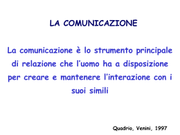 La comunicazione non verbale lascia filtrare contenuti profondi e