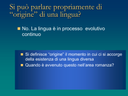 storia della lingua