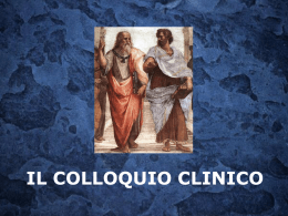 Colloquio clinico