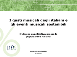 L`indagine ISPO