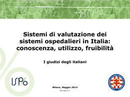 Valutazione dei portali on line dedicati agli