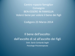 Il Bene dell`ascolto (presentazione)