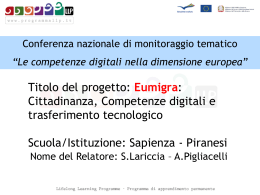 Obiettivi del progetto
