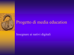 Prof. Giovanni Baggio - Progetto di media education macerata