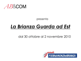 La Brianza Guarda ad Est