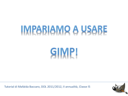 Impariamo a usare Gimp