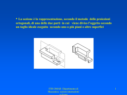 Utilit&agrave; delle sezioni nel disegno meccanico