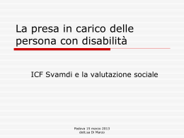 Slide Svamdi dott.ssa ROSSELLA DI MARZO 15 MARZO 2013