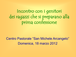 Incontro famiglie 18 marzo 2012