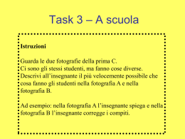 Task 3 - insegnare con i task