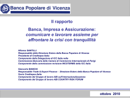 SLIDES BANCA  - Confindustria Vicenza