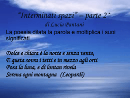 Interminati spazi - Parrocchia sant`Ugo