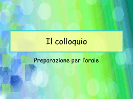 Il colloquio
