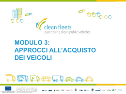 Modulo 3 - Approcci all`acquisto di veicoli puliti