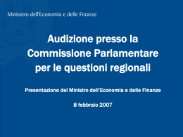 Audizione - Federalismo e Impresa