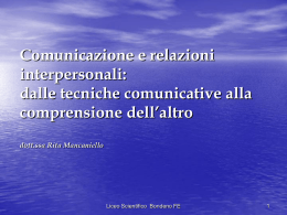 Convegno sulla comunicazione. Presentazione in Power Point.