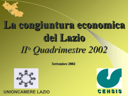 2002 Rapp. Congiuntura Lazio II Quad.