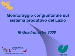 III quadrimestre 2008 - La Strategia di Lisbona