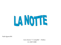 la NOTTE - ScuolaZoo