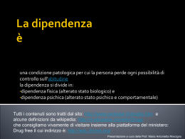 Le dipendenze - ITI Giordani