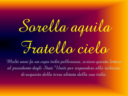 Sorella aquila fratello cielo