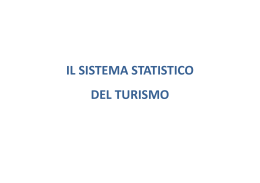 il sistema statistico del turismo