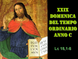XXIX DOM TEMP ORD (C) - Rivista di pedagogia religiosa