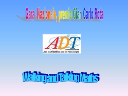 Walking and talking maths